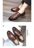 Plus Size Men's Autumn Leather Loafers - British Style Casual Slip-on Driving Shoes