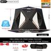 Hexagonal Cotton Ice Fishing Tent - Thickened, No Assembly Needed
