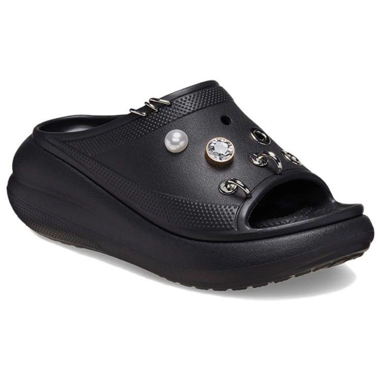Crocs Fashionable Versatile Simple Comfortable Slide Sandals Women Footwear Black 210081-001