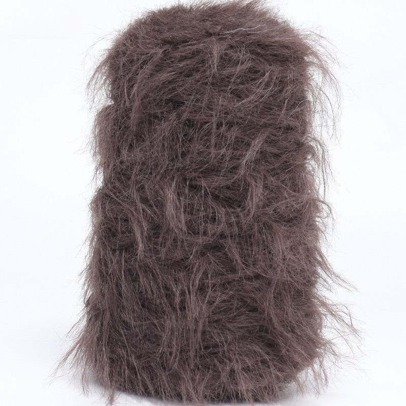 8cm Faux Mink Long Fur Hand Knitting Yarn DIY 500g Solid Color Soft Skin-Friendly Handmade Knitted Shawls Scarf Hat Yarn