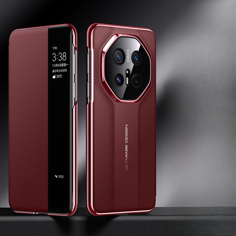 The Huawei Mate70pro Phone Case Instantly Transforms Into A Porsche RS Smart Window M70 All-inclusive 60 Magnetic Leather Case
