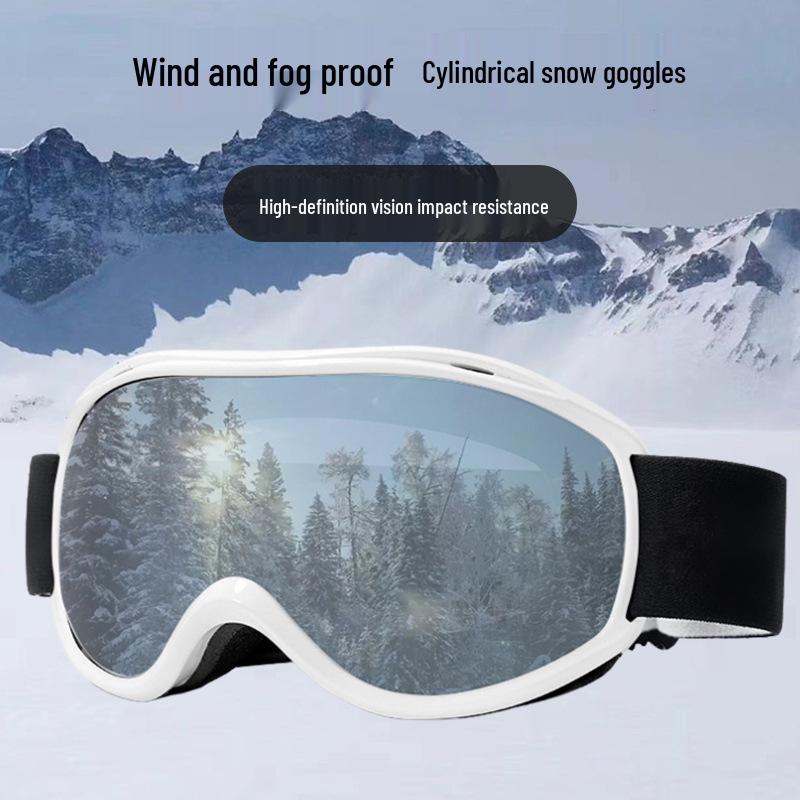 2025 Unisex Spherical Ski Goggles: Double-Layer Anti-Fog Outdoor Cylindrical Snow Goggles
