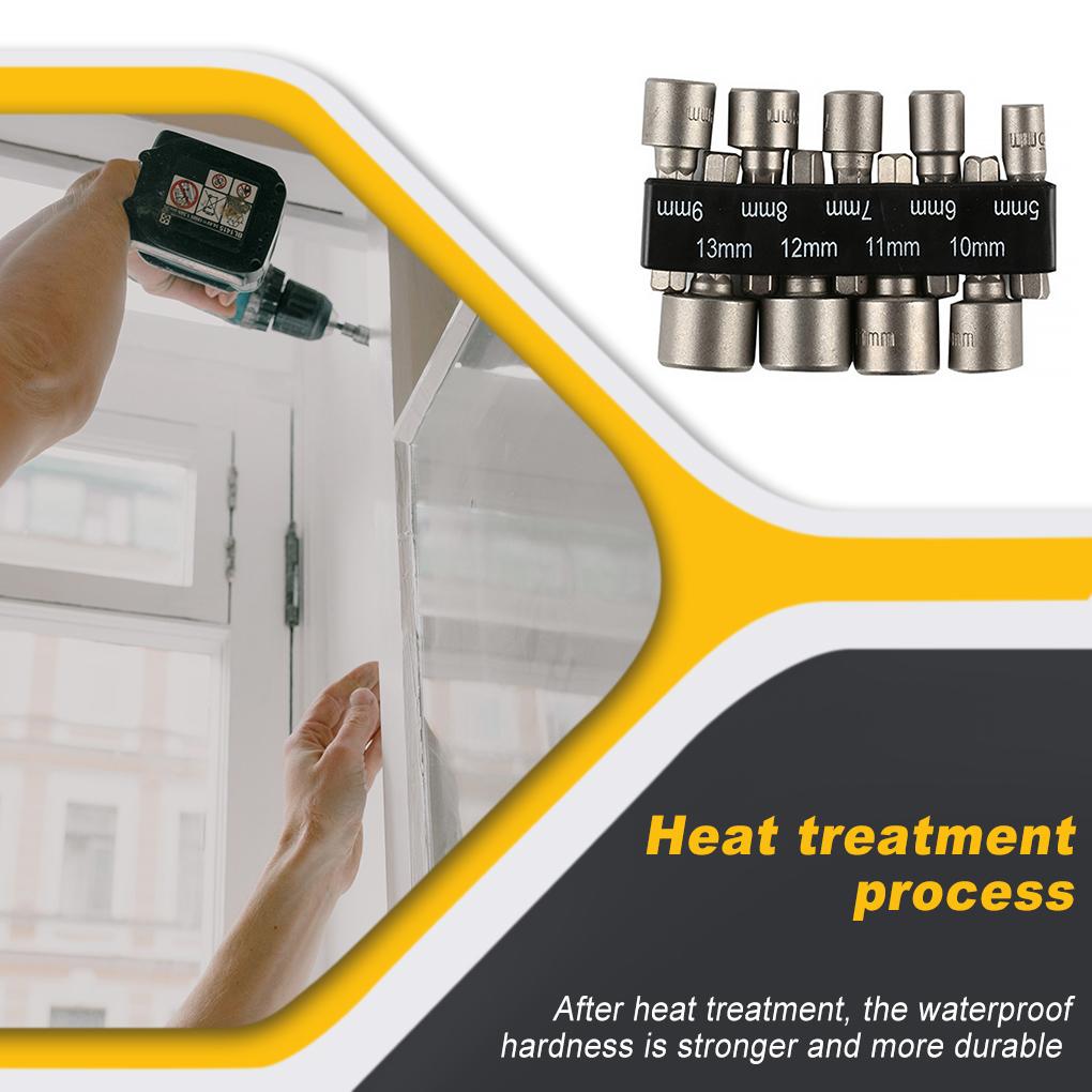 Powerful Socket Inner Hexagonal Wrench Hexagonal Handle Screwdriver Socket Extension Rod Pneumatic Screwdriver Insert Tool Set