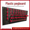 Plastic Perforated Tool Pegboard Rack for Car Wash, Beauty Shop, and Hardware Tool Storage Display