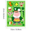 6 Pictures/pack of New High-value DIY St. Patrick's Day Stickers