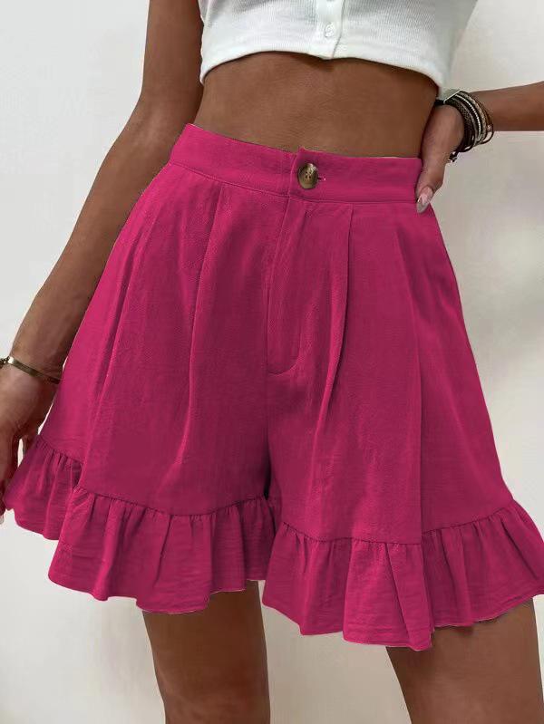 Women's 2025 High Waist Summer Casual Loose Wide Leg Shorts - European & American Style