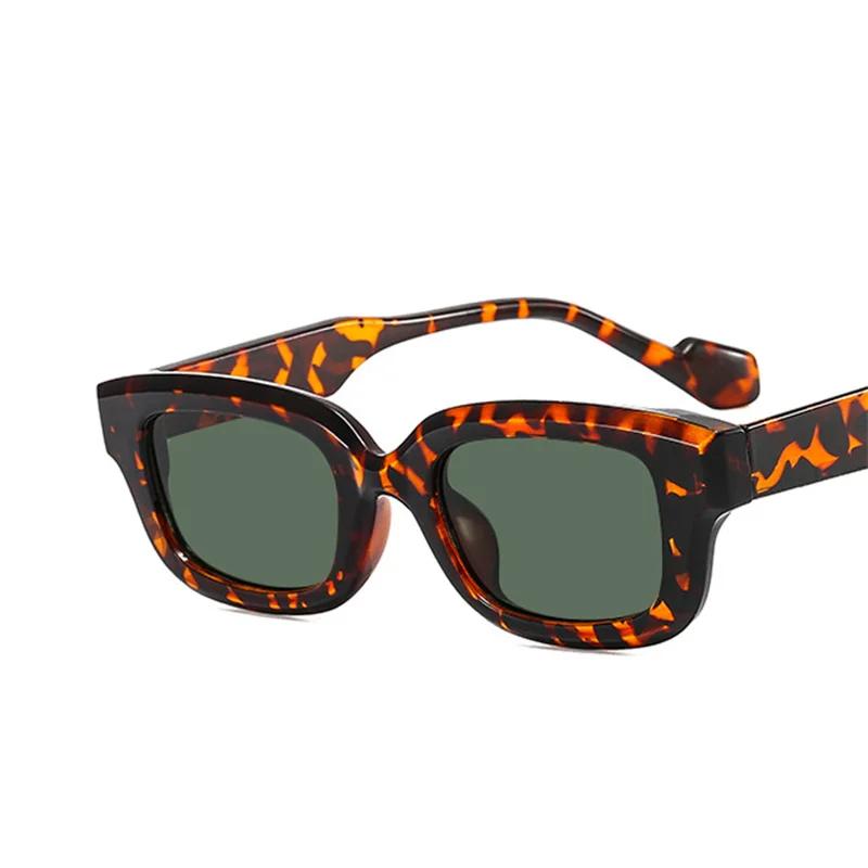 Vintage Cat Eye Sunglasses Women Green Rectangle Frame Designer Inspired Chic Shades For Unisex Eyeglasses Uv400