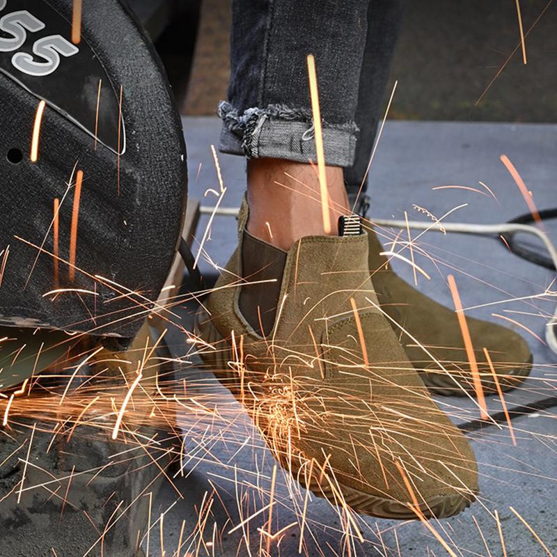 Zimní boty Pánské bezpečnostní boty s ocelovou špičkou odolné proti propíchnutí Pánské boty pracovní boty bezpečnostní boty nezničitelné boty kotníkové boty pánské