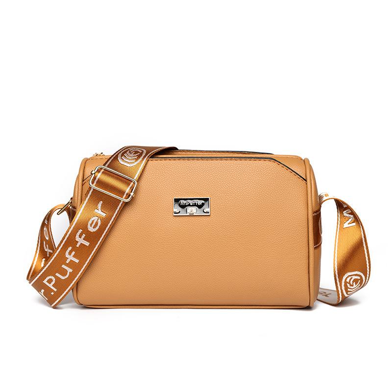 Bolsas Femininas de Alta Qualidade, Grande Capacidade, Banda Larga, Bolsas Populares de Ombro Cruzado, Mulheres de Meia-idade Fazendo Bolinhos