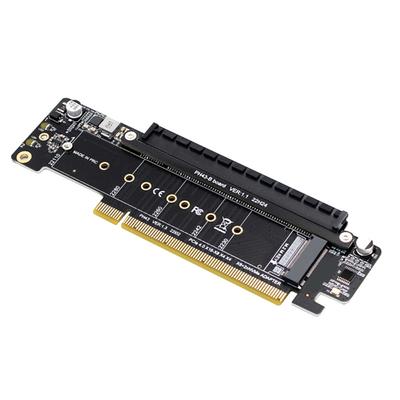 PCIE4.0 X16 To X8+x4+x4 Splitter Expansion Card with 2x M.2 NVME SFF-8639 Ssd Adapter