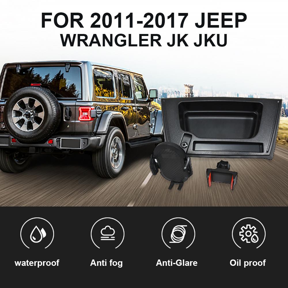 for Jeep Wrangler JK JKU 2011-2017 Upgraded Phone Mount Multi-Mount Phone Holder Dash Tray Storage Box System Kit Extension Arm