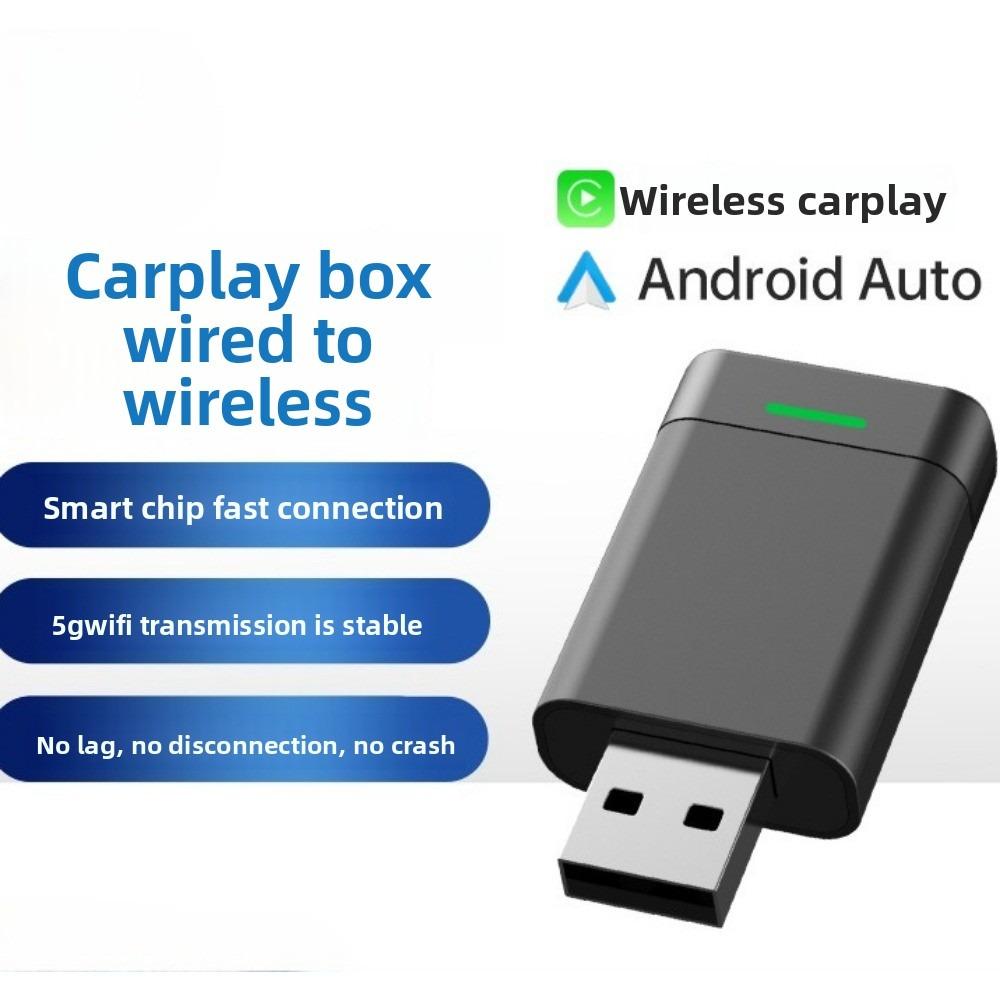 Wireless CarPlay Box Android Auto Adapter 2 In 1 for Seamless Car Connectivity