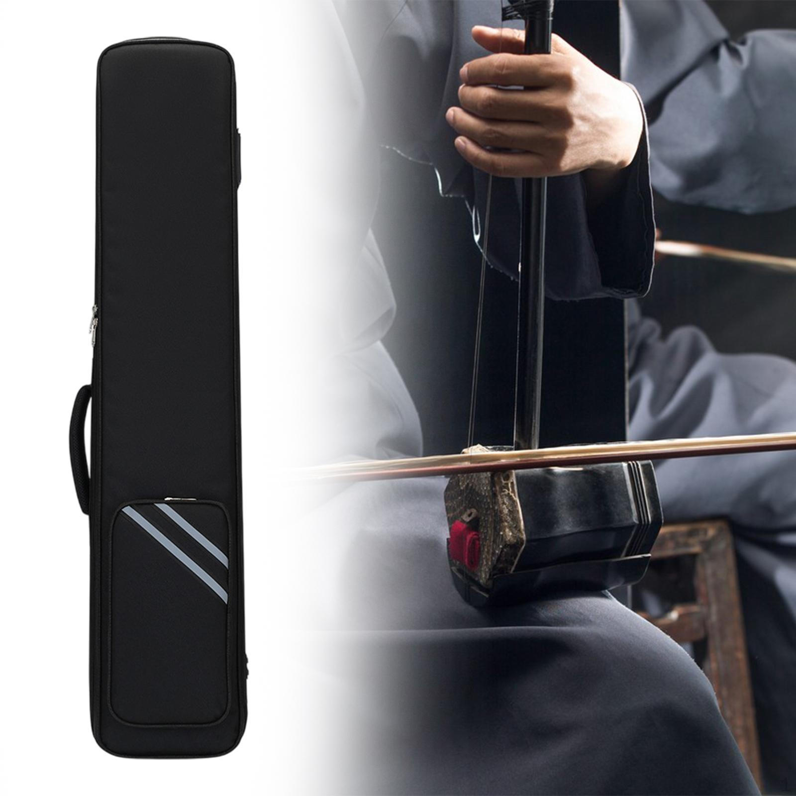 

Сумка Erhu з м’яким товстим легким музичним футляром для інструментів чорний