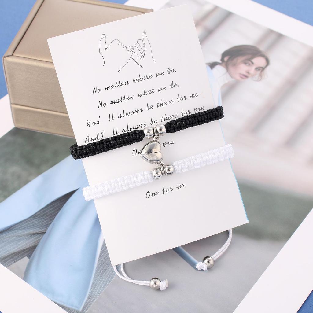 2022 Hand-Woven European & American Magnetic Couple Bracelets - A Pair of Unisex Accessories