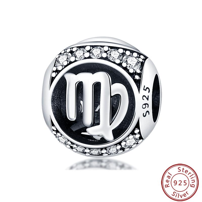 Lucky Copper Craft Birthday Zodiac Series Colorful Shining Zircon Lucky Beads Charms 3Mm Diy Exquisite Jewelry Making