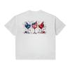 Patriotic Wine Glasses Graphic TShirt 4th of July USA Flag Patriotic Gift TTop