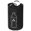82/115L Cesto porta bottiglie vuote Pieghevole Borsa raccoglitore bottiglie acque reflue da cucina con manico in alluminio Cestino di grande capacità