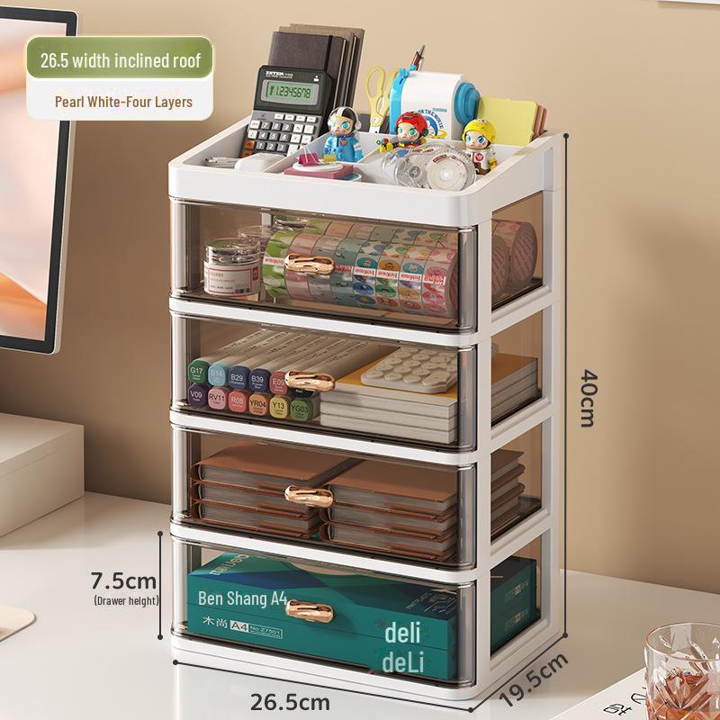 Plastic Drawer Desktop Organizer for Stationery and Cosmetics