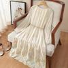 French Retro Embroidered Long-Sleeve Tea Dress