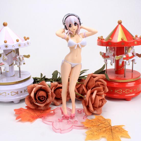 Sexy Action Figurine Detachable Super Sonico Swimsuit Figure for Collection Anime Girl Model Toy