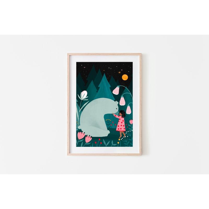 1pc Children's Day Art Poster Colorful Children's Animals Nature Landscape Botanical Illustration Children's Room Nursery Decor