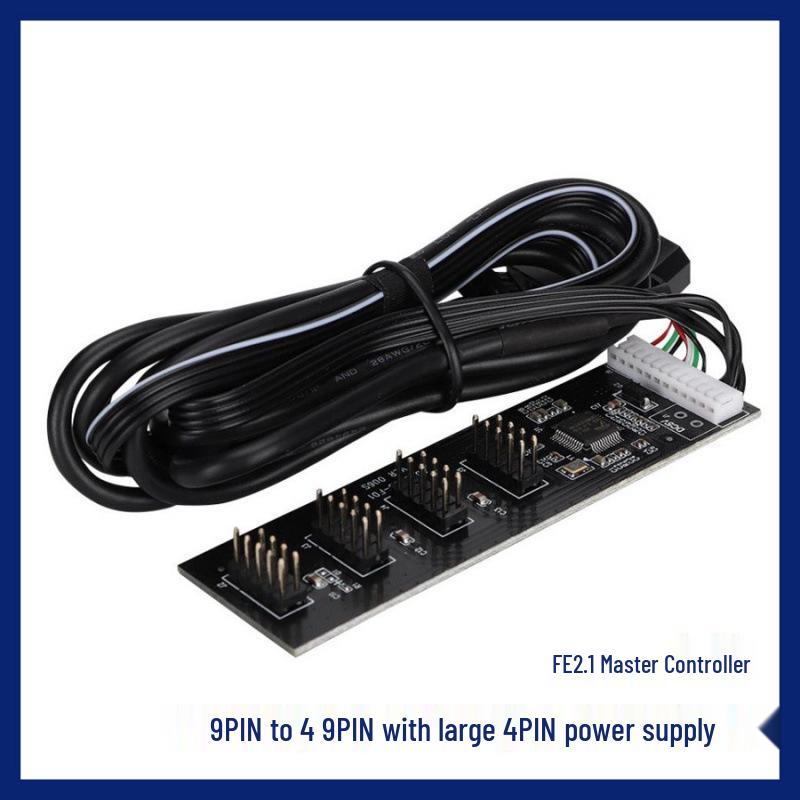 USB 2.0 9-Pin to Dual 9-Pin Expansion Hub for Motherboards