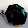 1pc Cat with Butterfly Wings Automatic Opening and Closing Cartoon Umbrella - Small Umbrella Suitable for Various Occasions, Portable 3-Fold