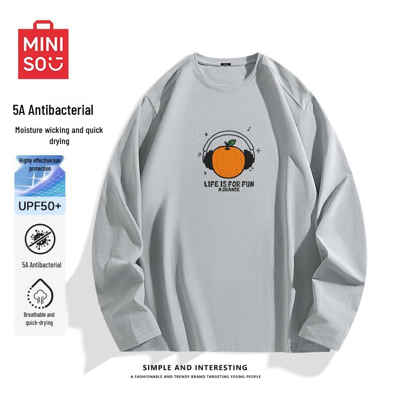 MINISO Men s Quick-Dry Anti-Bacterial Long Sleeve T-Shirt XL