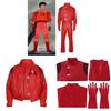 Akira Cosplay Jacket Pu Leather Motorcycle Streetwear For Anime Role Play
