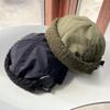 Autumn and Winter New Simple Lamb Wool Warm Landlord Hat Men and Women Casual Versatile Solid Color Hip Hop Melon Hat Tide