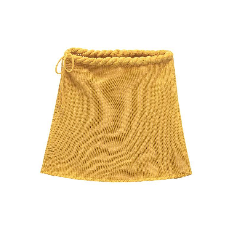 Kaslead New Arrival Women's Clothing Fashion Style Fashion Hand-Woven Short Tops Skirt Suit