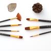 7pcsCelsiusset Art Paint Brushes Set Round & Flat & Filbert & Fan Tips Professional Drawing Paintbrushes Nylon Hair Wooden Handle for Watercolor Acryl