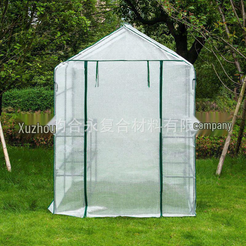 Complete Greenhouse Cover Set: Green Mesh & Transparent PVC Covers for Garden Accessories