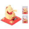 Lucky Waving Cat Solar Powered Decorative Plastic Lucky Cat Decoration Exquisite Hand Made Attract Wealth for Shops for Car