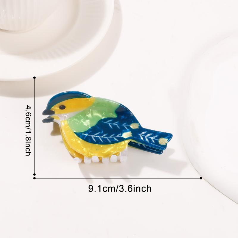 1 Stück PVC Niedlicher Vogel Greifclip Bunter Haarnadel Hai Clip Haare Damen Zubehör Mädchen Haarkralle