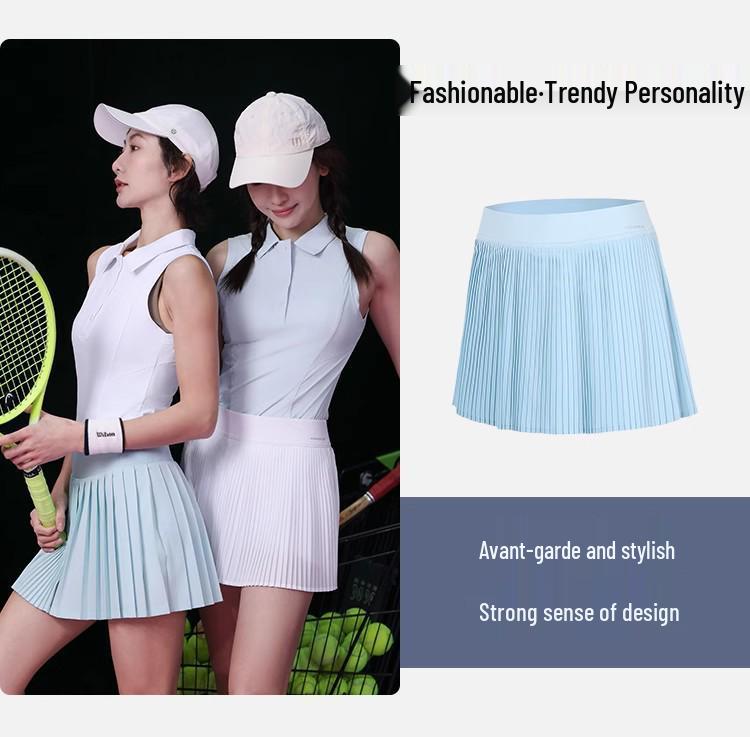 Women's Casual Sporty Pleated Skort - Breathable Tennis & Fitness Wear