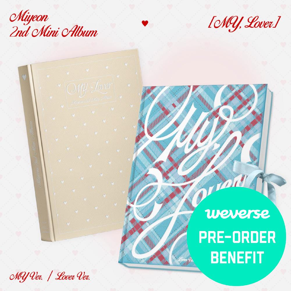 

Предзаказ i-dle MIYEON 2-го мини-альбома MY, Lover & Weverse dingo music POB Random ver.