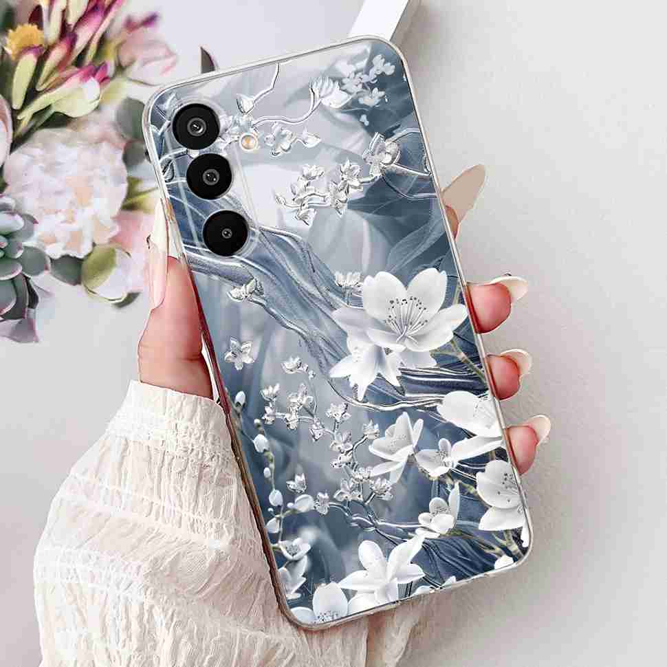 For Samsung Galaxy M16 5G Case Colorful Flower Butterfly Soft Silicone TPU Cover For Samsung m16 M16 5G 6.7" Phone Shell Bumper