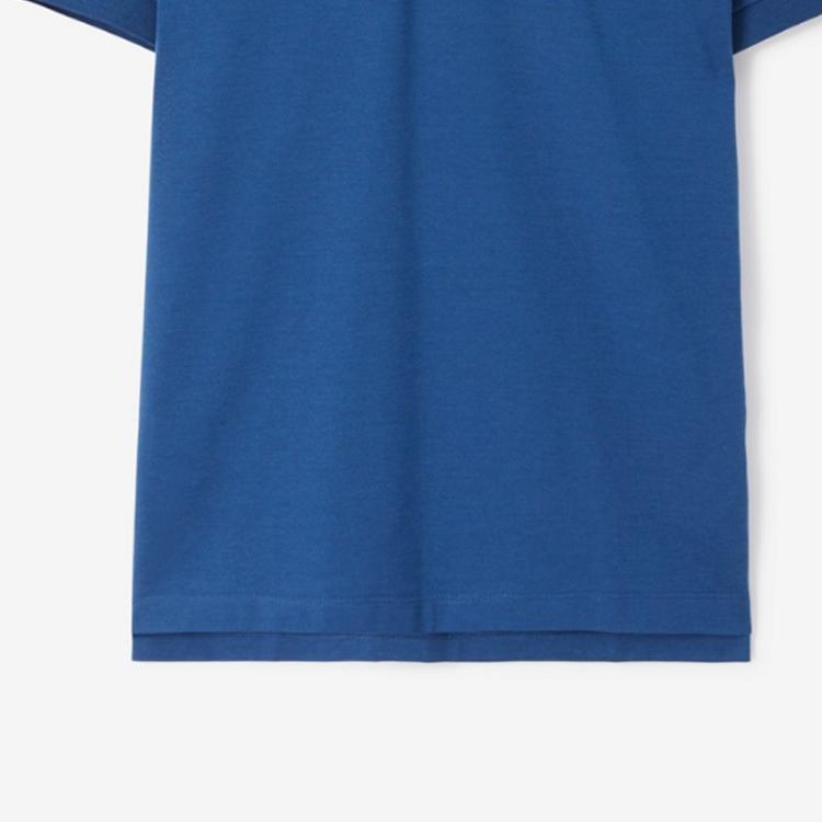 Burberry EKD-embroidered cotton-silk polo shirt 80707721