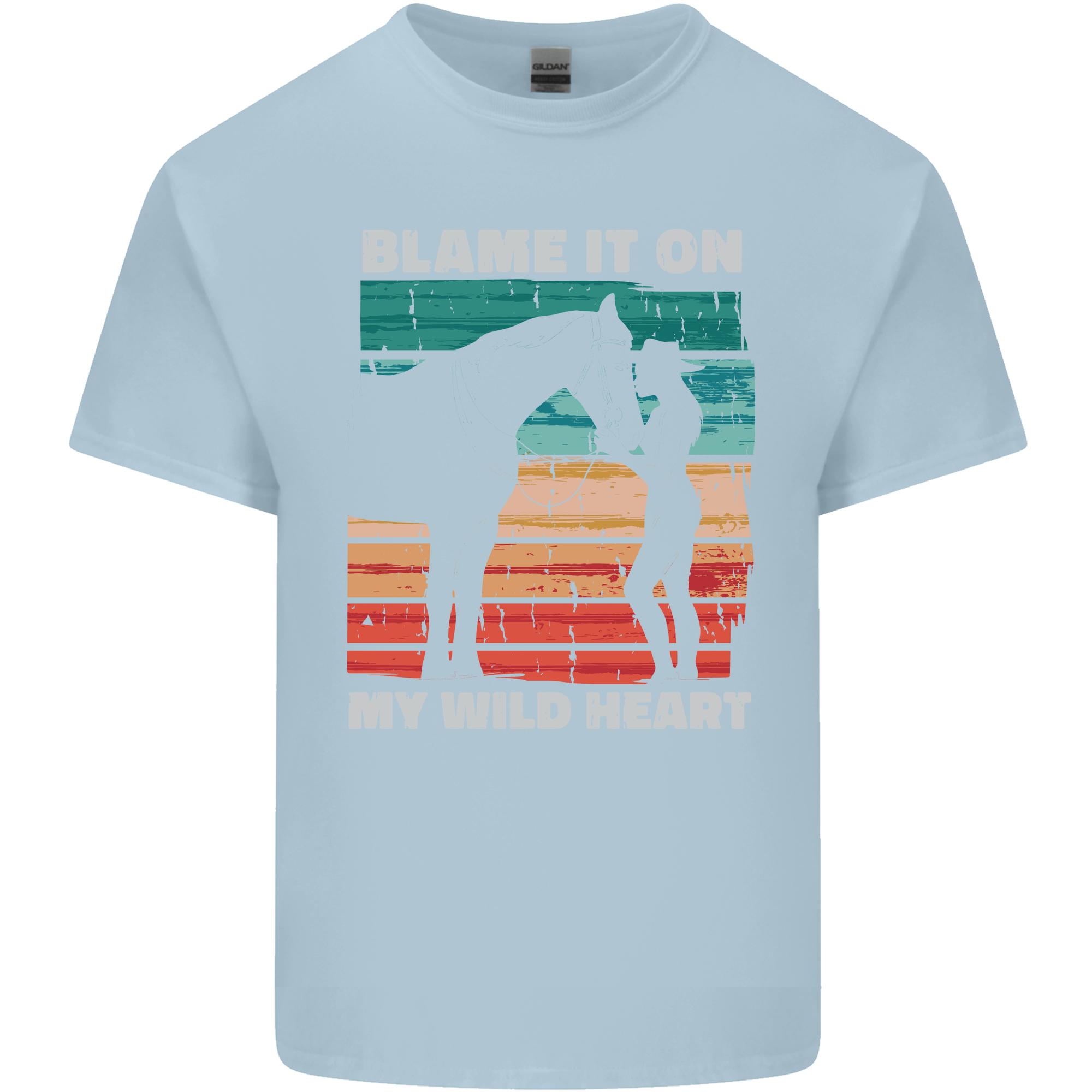 Horse Riding My Wild Heart Equestrian Unisexs Light Cotton TShirt S