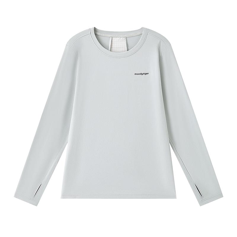 MoodyTiger Kids' Long-Sleeve Athletic UV Protection T-Shirt