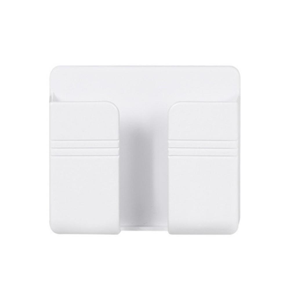 Free Storage Box Plug Bracket Wall Mounted Remote Control Mobile Phone Charging Hanging Holder