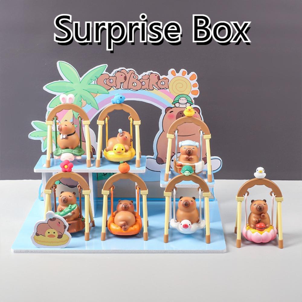 

Swinging Capybara Figure Toys Random Type Capybara PVC Model Capybara Anime Figure Cake Decoration