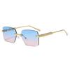 New Vintage Frameless Square Sunglasses Women Men Rectangle Sun Glasses Female Eyewear Sunglasses for Male Female Eyeglasses