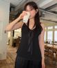 Howaseu Crepe Dot Top (Pale Black)