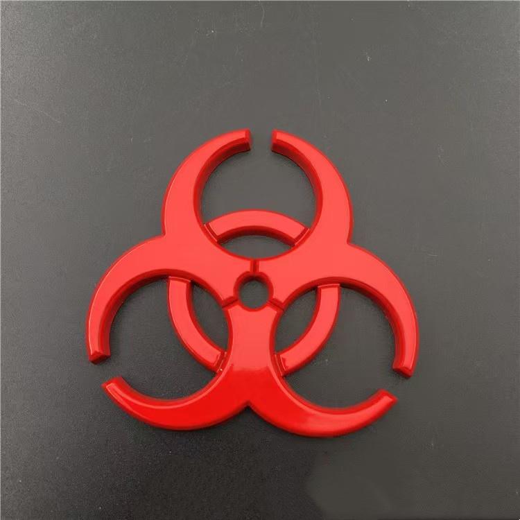 Umbrella Biohazard Logo Car Badge Sticker Side Fender Rear Trunk Emblem Decal for SUV Car Truck Sports Car Racing Car Motorcycle