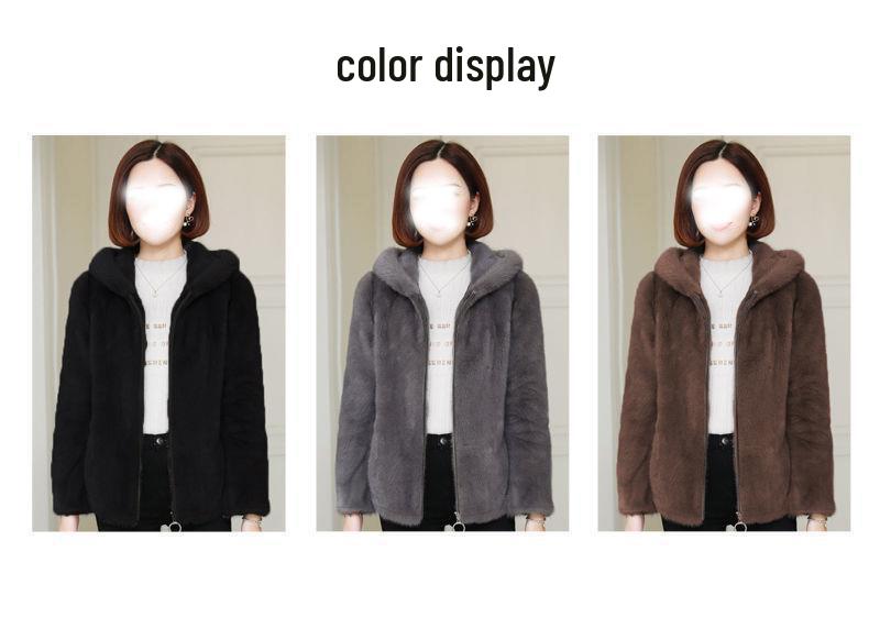Women's Plus Size Hooded Fleece Coat - Double-Sided Velvet Sweatshirt, Warm Winter Pajamas