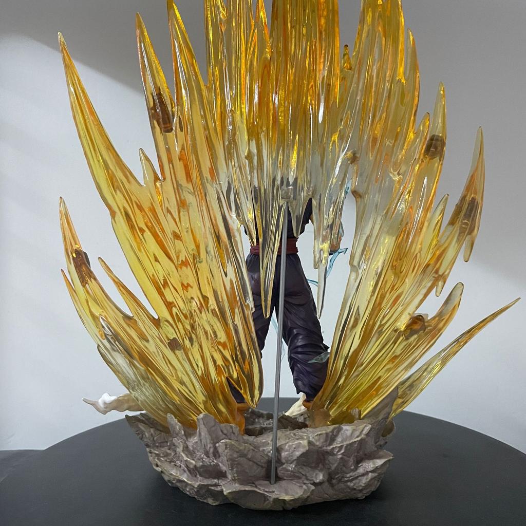 38CM Anime Dragon Ball Figure Son Gohan Super Saiyan Son Gohan Figurine Model Statue Doll Set Decoration Toys Gift