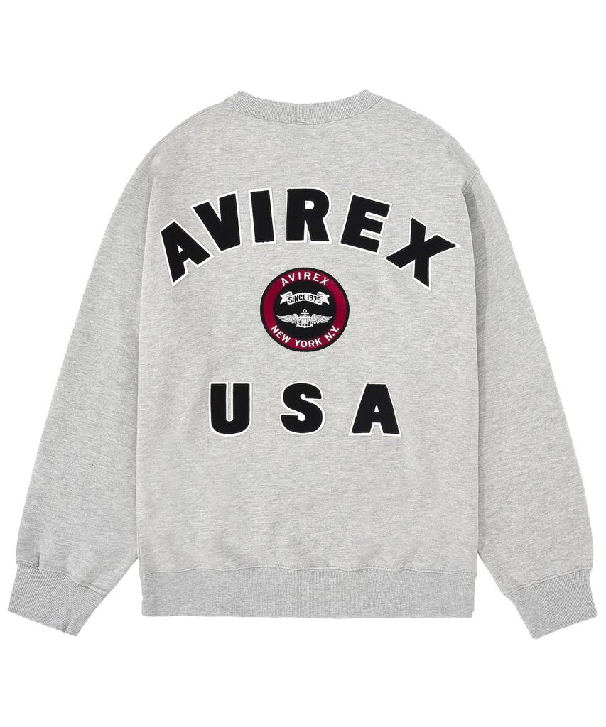 Abilegseu Varsity Logo Crewneck Sweatshirt / Grey 7833932007