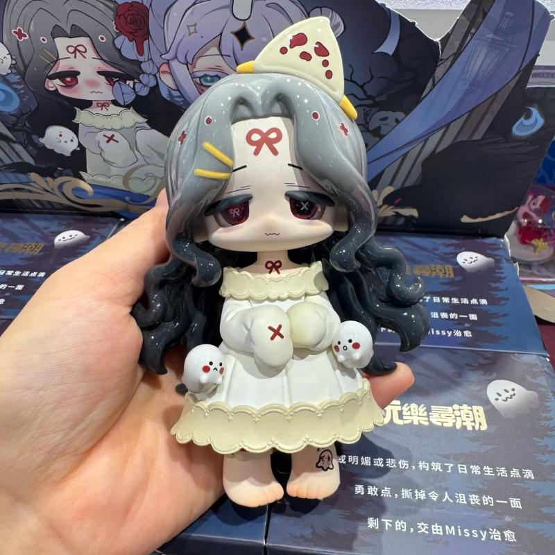 Genuine Missy Mourning Lolita Crow Paradise Series Blind Box Anime Dark Style Action Figure Fashion Collection Cute Gift V2 Poseable Articulated Scale